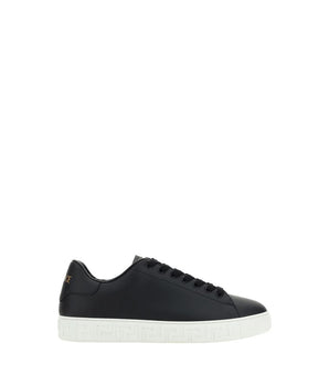 Versace Black Rubber Low Top Sneakers