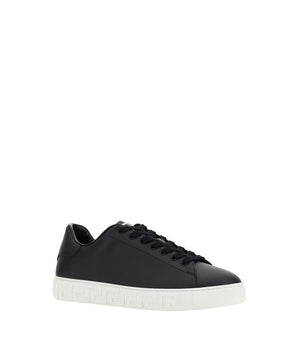 Versace Black Rubber Low Top Sneakers
