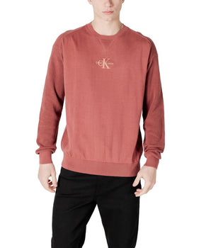 Calvin Klein Jeans Red Cotton Sweatshirt