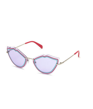 Emilio Pucci Gray Metal Sunglasses