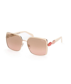 Emilio Pucci White Metal Sunglasses