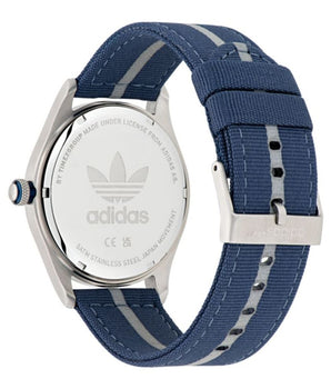 Adidas Blue Fabric Sport Watch