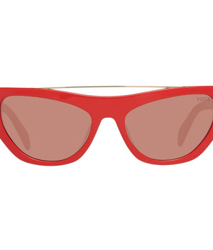 Emilio Pucci Red Metal Sunglasses