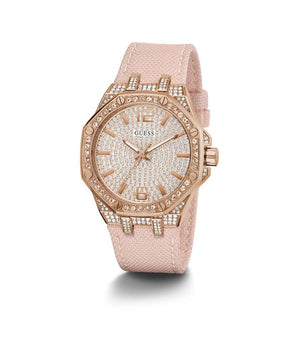 Guess Multicolor Leather Dress Watch
