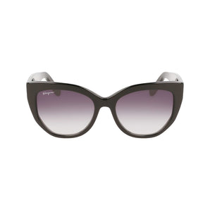 Ferragamo Black Acetate Sunglasses