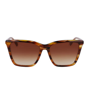 Longchamp Brown Acetate Sunglasses