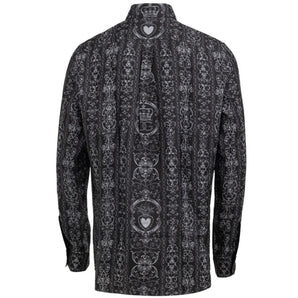 Dolce &amp; Gabbana Gray Silk Shirt