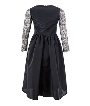Lardini Elegant Black Polyester Dress