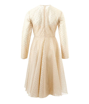 Lardini Beige Cotton Elegance Dress