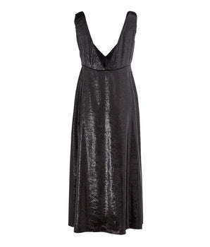 Lardini Elegant Polyester Black Dress
