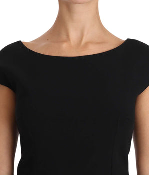 Dolce & Gabbana Elegant Black Maxi Sheath Dress Dolce & Gabbana 