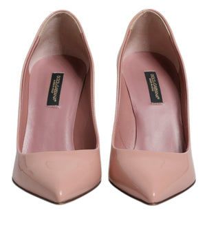 Zapatos de tacón de aguja de charol rosa de Dolce &amp; Gabbana