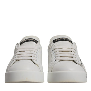 Zapatillas deportivas Portofino con logo azul y blanco de Dolce &amp; Gabbana