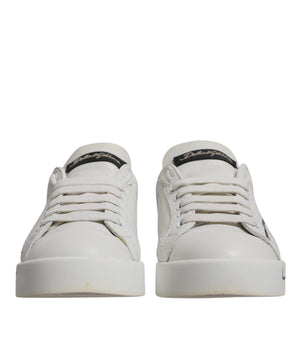 Zapatillas deportivas Portofino con logo azul y blanco de Dolce &amp; Gabbana