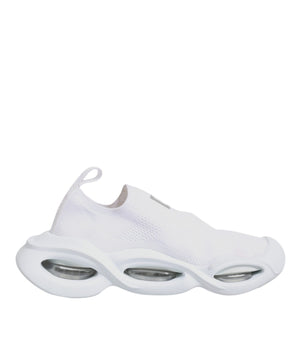 Dolce &amp; Gabbana White Slip On Wave Low Top Sneakers Shoes