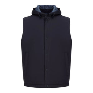 Herno Blue Nylon Vest