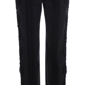 Dolce &amp; Gabbana Elegant Black Torero Capri Pants