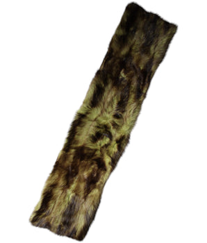 Bufanda de cuello chal de piel multicolor de Dolce &amp; Gabbana