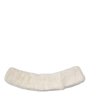 Bufanda Dolce &amp; Gabbana con cuello de piel de visón blanco para mujer