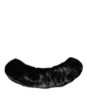 Bufanda tipo chal de piel negra de Dolce &amp; Gabbana