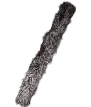 Bufanda de invierno Dolce &amp; Gabbana de piel de zorro gris