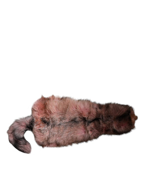 Bufanda de invierno Dolce &amp; Gabbana Pink Frost Fox Fur Warmer