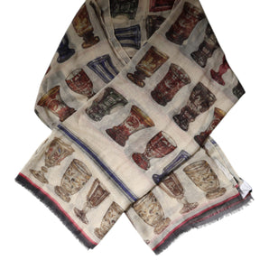 Dolce & Gabbana Multicolor Glass Cashmere Foulard Scarf