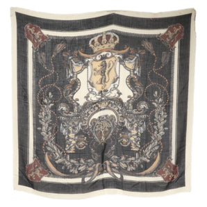 Dolce & Gabbana Multicolor Printed Cashmere Foulard Scarf
