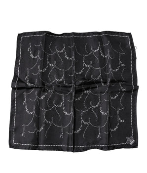 Pañuelo de seda estampado negro de Dolce &amp; Gabbana