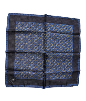 Pañuelo cuadrado de seda con diseño de mariquita azul de Dolce &amp; Gabbana