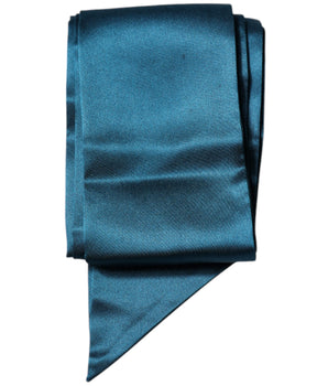 Bufanda estrecha de seda satinada verde oscuro de Dolce &amp; Gabbana