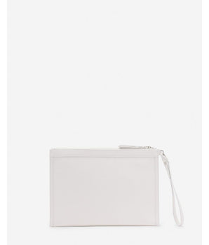 Lanvin White Leather Men's Pocket Wallet