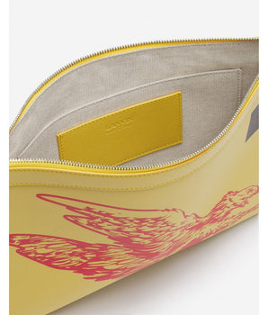 Lanvin "Men's Yellow Leather Wallet"