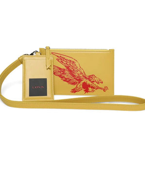 Lanvin "Sunshine Yellow Leather Men Wallet"