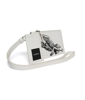 Lanvin Men's Wallet White Leather