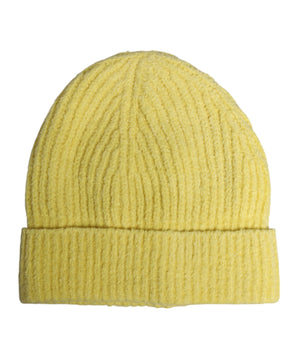 Dolce & Gabbana Yellow Cotton Knitted Winter Beanie Hat