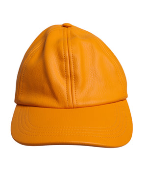 Dolce &amp; Gabbana Orange Cotton 6 Panels Baseball Cap
