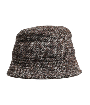Dolce &amp; Gabbana Brown Alpaca Wool Woven Bucket Hat