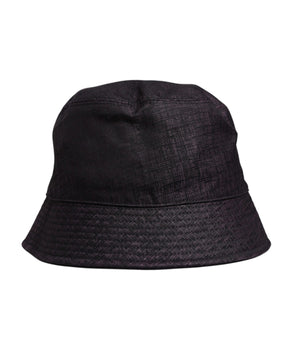 Dolce &amp; Gabbana Black Wide Brim Nylon Bucket Hat