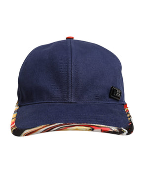 Dolce &amp; Gabbana Blue Cotton 6 Panels Baseball Cap