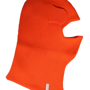 Dolce &amp; Gabbana Orange Cotton Whole Head Wrap Balaclava Hat