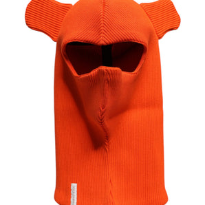 Dolce &amp; Gabbana Orange Cotton Whole Head Wrap Balaclava Hat