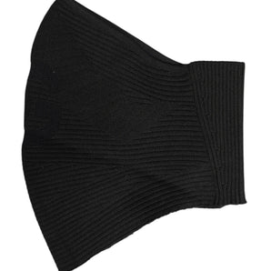 Dolce & Gabbana Black Nylon Knitted Ski Mask Balaclava