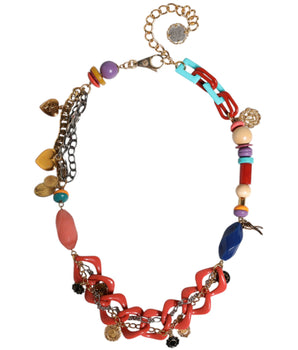 Cinturón de cadena con adornos multicolor de Dolce &amp; Gabbana