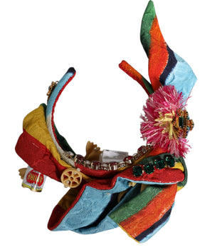 Diadema con cristales y flores multicolor de Dolce &amp; Gabbana