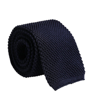 Dolce & Gabbana Dark Blue Silk Adjustable Necktie Tie