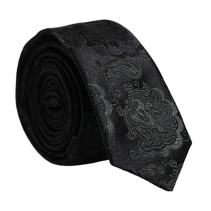 Dolce &amp; Gabbana Dark Green Floral Silk Adjustable Necktie Tie