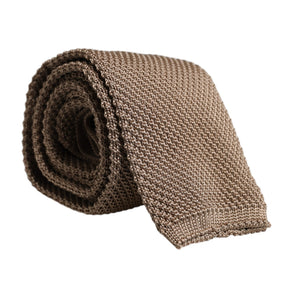 Dolce &amp; Gabbana Brown Silk Adjustable Necktie Tie