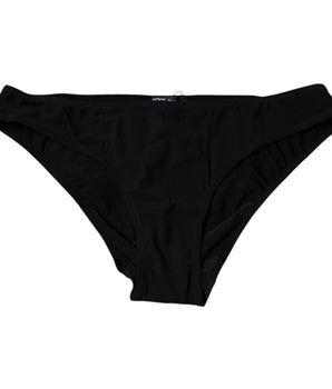 Braguita de cintura media elástica de nailon negro Dolce &amp; Gabbana