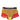 Dolce & Gabbana Red Yellow Tulle Mid Waist Panty Underwear